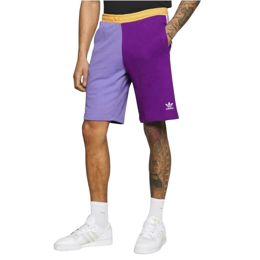 Adidas Originals Men's Colorblocked 3 Stripes Trefoil Shorts